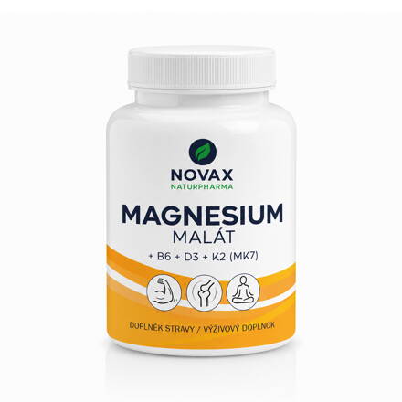 MAGNESIUM MALÁT + B6 + D3 + K2 (M-K7)